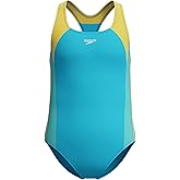 Speedo Girl's Swimsuit One Piece Infinity Splice Thick Strap