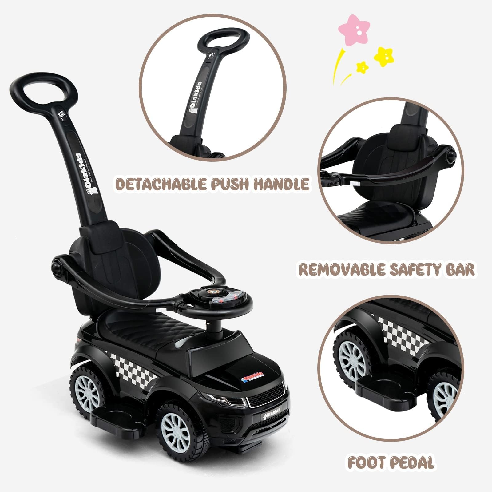 OLAKIDS Ride On Push Car