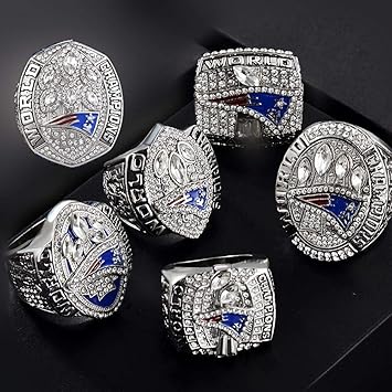 Stylish Simplicity Nfl 2001 2003 2004 2015 2017 2019 New England Patriots Super Bowl Champion Ring Set Collection Souvenirs Rugby Champions Rings Fans Gift Accessories 11 Mn 11 Amazon Co Uk Diy Tools
