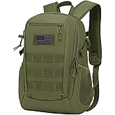 ArcEnCiel 10L/20L Mini X-Small Tactical Backpack MOLLE Daypack Gear Pack Camping Bag with Patch