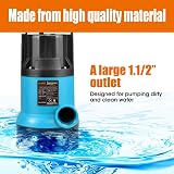 KATSU 400W Portable Submersible Pump for Clean Dirty Water with Float Switch view 6