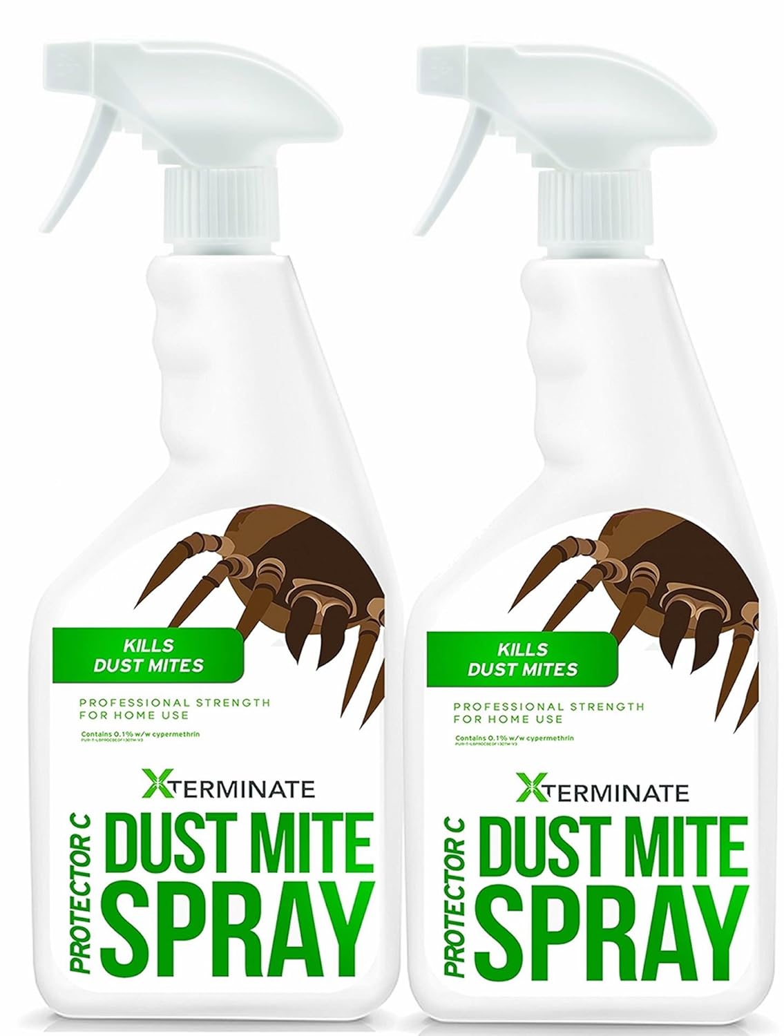 Xterminate Dust Mite Killer Spray Treatment 2 x 1L. Professional
