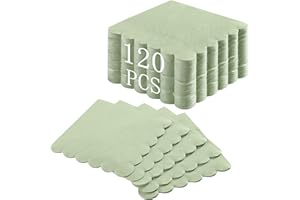 120 Pcs Cocktail Napkins Sage Green Wedding Napkins Disposable Baby Shower Scalloped Napkins for Bridal Shower, Birthday, 5 x