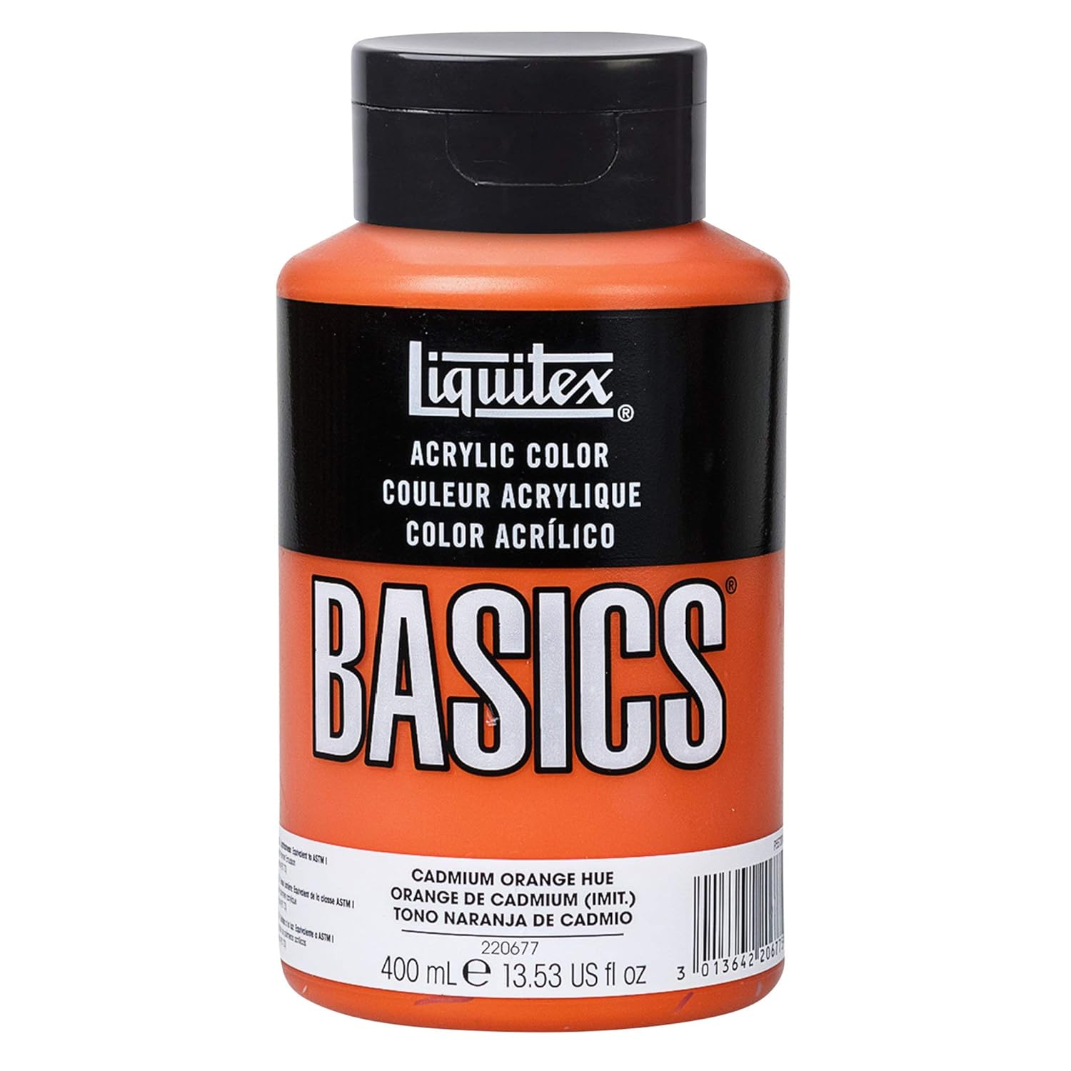 Liquitex BASICS Acrylic Paint, 13.5oz bottle, Cadmium