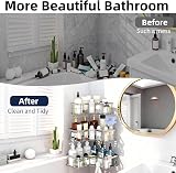 Menbyci 3 Pack Corner Shower Caddy with Adhesive Hooks, Rustproof 304 Stainless view 8