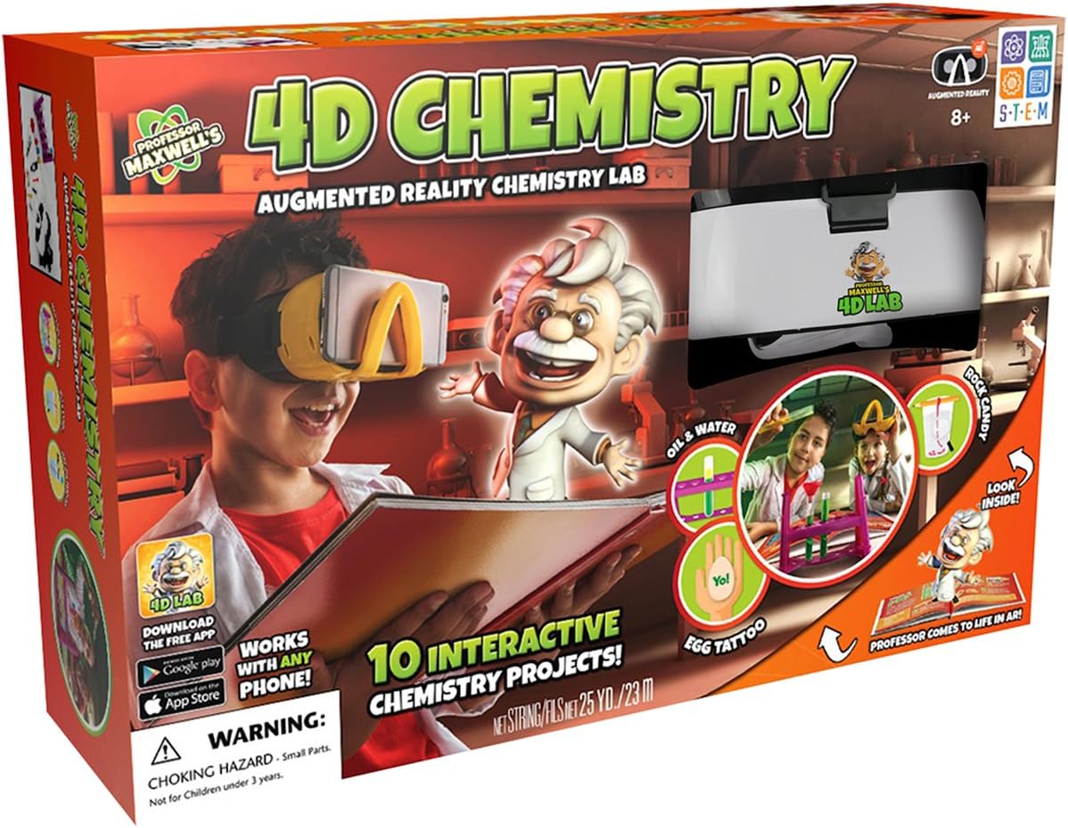 Professor Maxwell's 4D Augmented Reality Science Kit - Chemistry