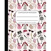 Taylor Composition Notebook: Swift Inspired Wide Ruled Note pad for School | 110 Pages | 7.5 x 9.25