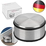 Designer Stainless Steel Doorstop Rubber Door Buffer Door Holder Stopper 1,2kg (Silver 11x6 cm, 1 Piece)