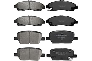 SIPAUTEC-Front & Rear Ceramic Brake Pads Replacement For (2018-2020 Buick Enclave),(2017-2020 Cadillac Xt5),(2019-2020 Chevrolet Blazer),(2018-2020 Chevrolet Traverse),(2017-2020 GMC Acadia)