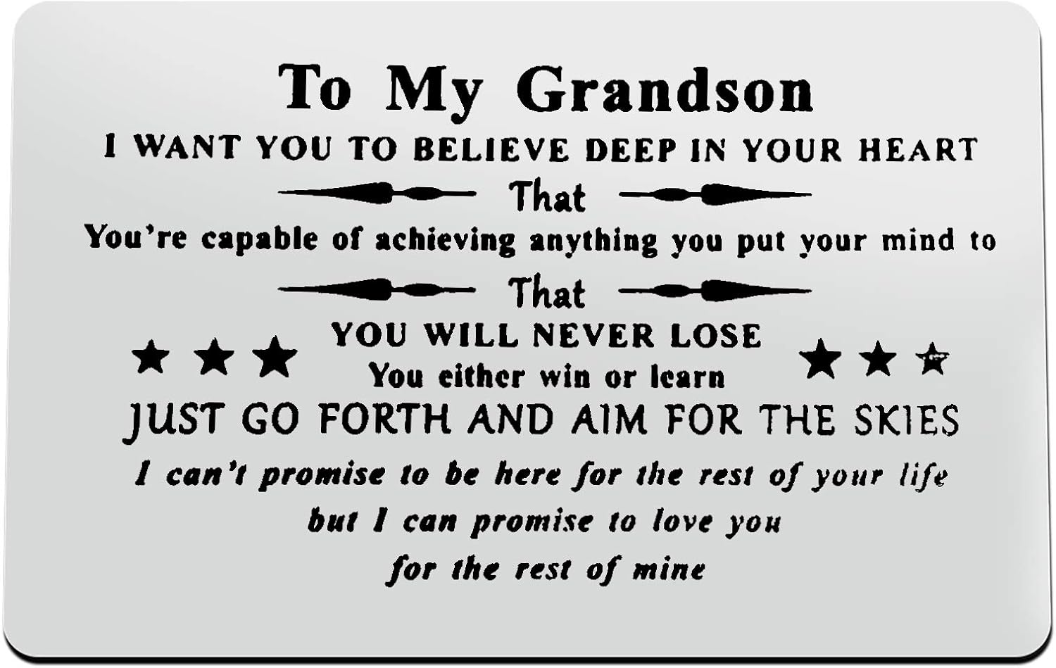 To My Son Wallet Card - Engraved Aluminum Inspirational Message, Gift For Graduation Or Birthday - View #11