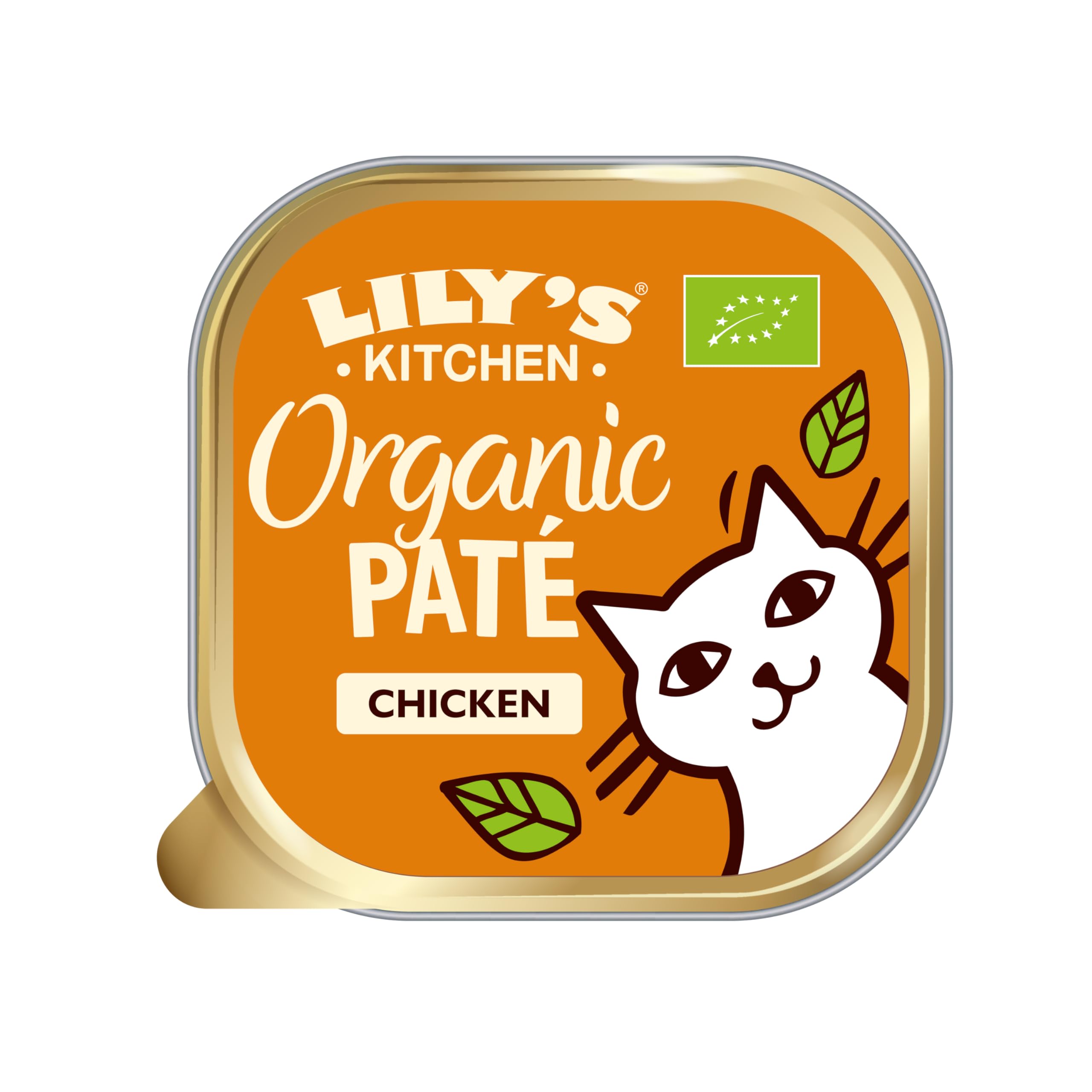 Lily’s Kitchen Made with Natural Ingredients Adult Wet Cat Food Tray Organic Chicken Grain-Free recipe 19 x 85g