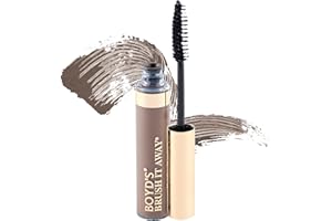 BOYD'S MADISON AVENUE Boyd’s Brush It Away | Grey Hair Root Touch Up for Women & Men | Temporary Hair Color Mascara | Quick-Dry Water-Resistant Concealing Formula | Light Brown