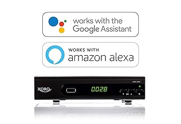 Xoro HRK 7660 SMART DVB-C HD Receiver (Alexa, Google Home, LAN, HDMI, USB 2.0, PVR) Black