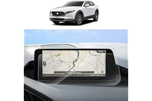 SKTU 2Pcs for 2024-2026 Mazda3 & CX-30 10.25 Inch Navigation Display Screen Protector (Without Hole, Glossy, 5H Hardness, 99.