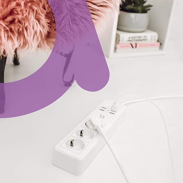 acme SH3103 Regleta Inteligente con 3 Tomas y 4 USB I Enchufe Inteligente Wifi I Regletas Enchufes Con Control Remoto I Temporizador Enchufe Compatible Con Alexa Google Assistant I Enchufe Multiple