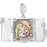 GNOCE Walking Dead Openable Door Walkers Pendant Dangle Charm for Women, S925 Sterling Silver Dangle Charms for Women Wife, Valentine‘s Day, Halloween Jewelry