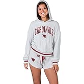 Concepts Sport Women's NFL Whitley Long Sleeve Hoodie Top & Shorts Set