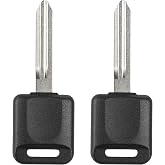 Vurkcy 46 Chip Transponder Ignition Car Key Replacement for Nissan Altima | Titan Frontier Quest Maxima Rogue Infiniti FX35 FX45, New Uncut, 2Pcs, Locksmith Required
