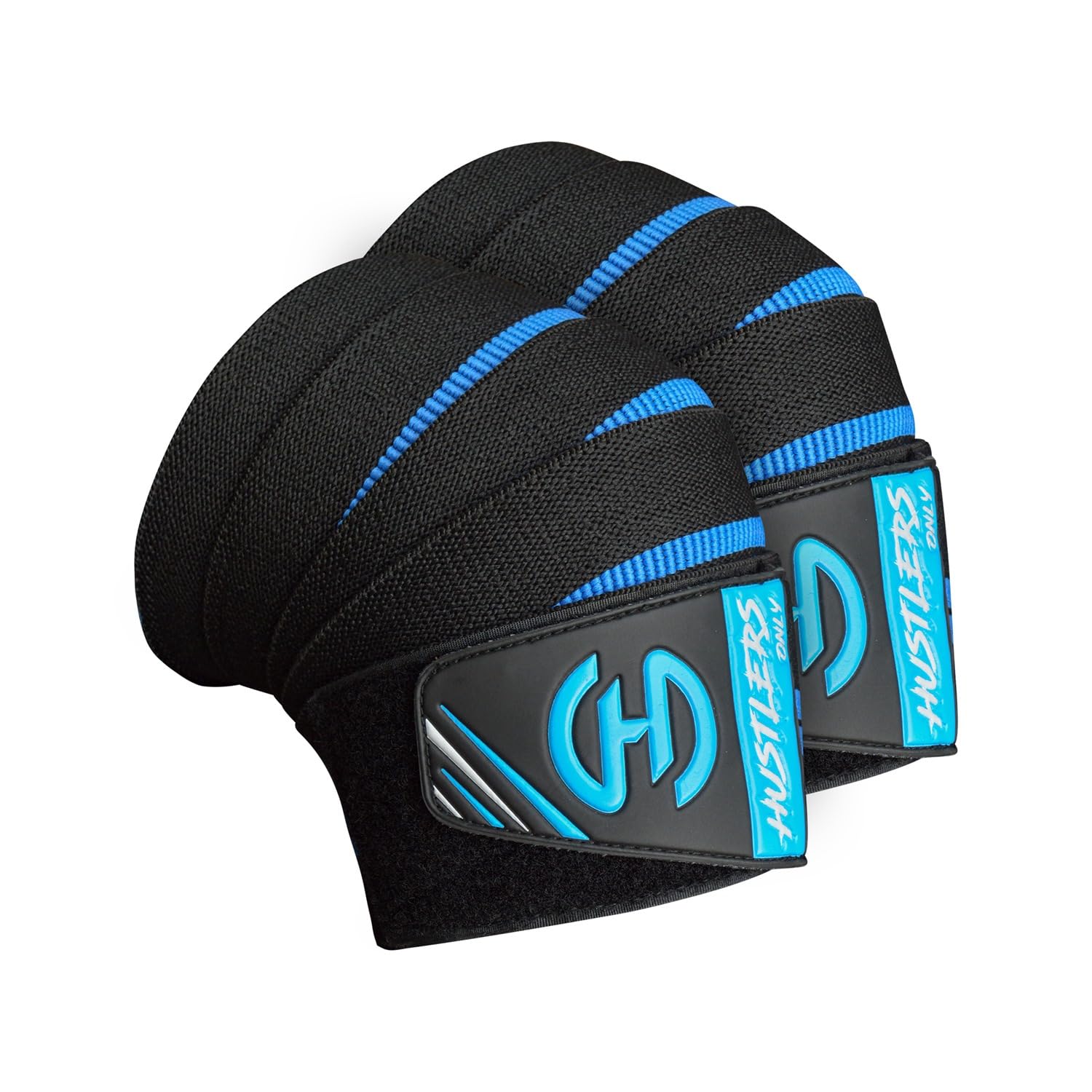 Hustlers Only Knee Support for Men & Women – Weight Lifting Knee Wraps for Squats, Gym Equipment, Kneecap Compression Wrap Best For Powerlifting & WeightLifting or Any Workout & Outdoor Activities