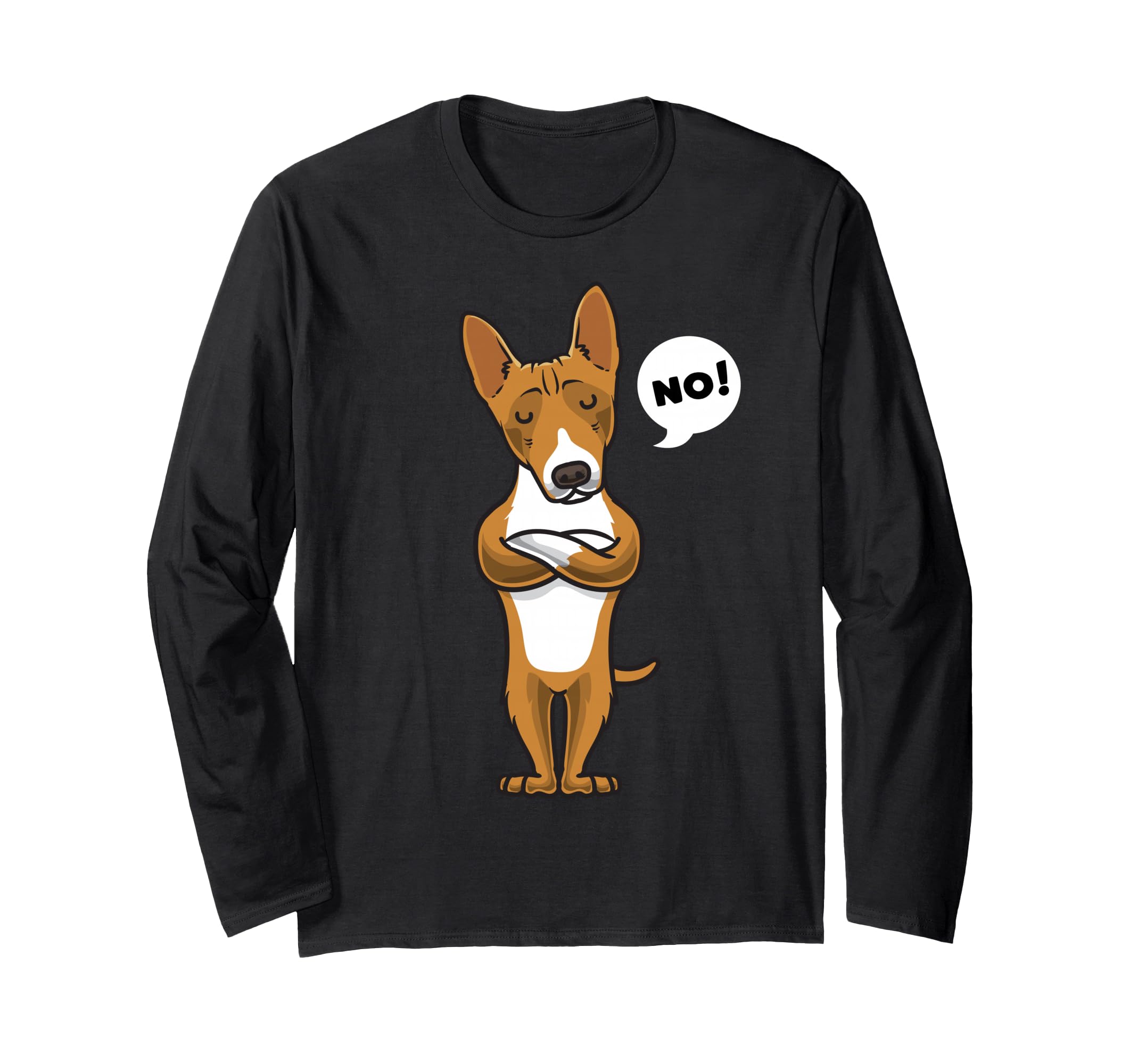 Stubborn Basenji Dog Owner Long Sleeve T-Shirt