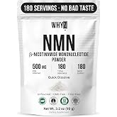 Pure NMN Powder, Unflavored Nicotinamide Mononucleotide, 90g | Quick-Dissolved NMN Supplement Powder, 100% Unflavored, Supports NAD+ Levels, Vegan Friendly, Non-GMO, 180 Servings