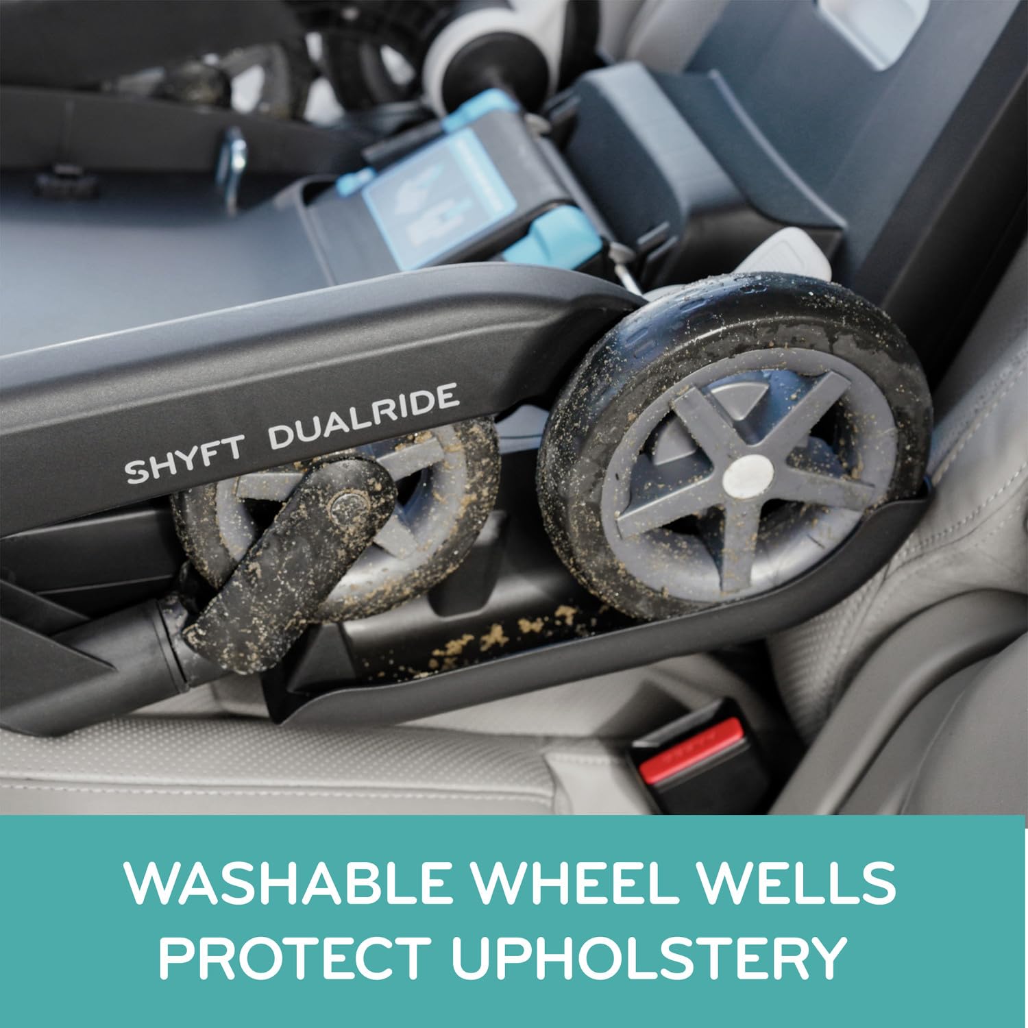 Evenflo Shyft DualRide Infant Car Seat Stroller Combo with Carryall Storage (Boone Gray)