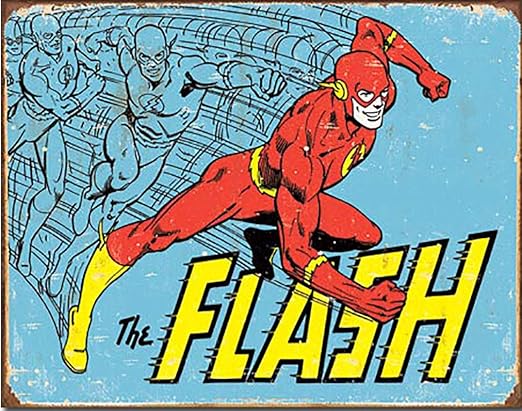Amazon Com Shop72 Dc Comic The Flash Metal Tin Sign Super Hero