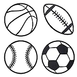 noxozoqm Metal Sports Sign Wall Decor,Basketball