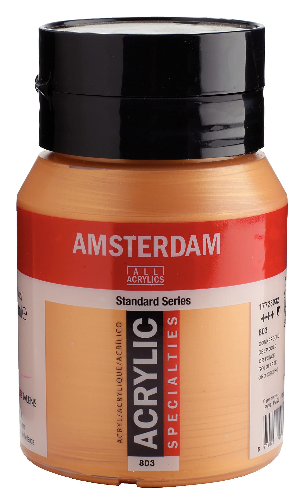 Amsterdam Standard Series Acrylic Jar 500 ml Deep Gold 803 (17728032)