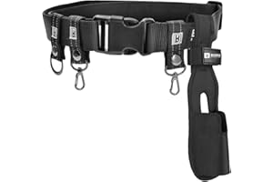 Booms Fishing FB2 Fishing Wade Belt, Adjustable Nylon Wading Belt 45" Max Length, Wade Belts for Casting Surf Kayak Accessory