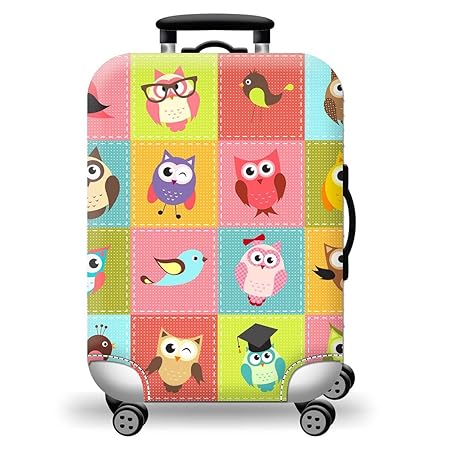 ThreeCat Spandex Printed Stretchy Luggage Protective Cover