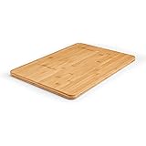 Farberware Extra-Large Wood Cutting Board, Reversible Chopping Board for Kitchen Meal Prep and Serving, Charcuterie Board, 14