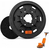 16" Floor Buffer Pad Driver for Malish 782016 &amp; NP-9200 UNIV Clutch Plate | Attached Floor Buffe Pad 1 PCS, Fit for Most 17" Floor Buffers/Rotary Sanders, Harpoon Style, for Hardwood / Concrete / Tile