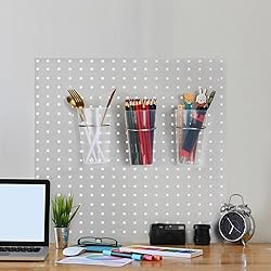 Yookeer 20 Pcs Pegboard Bins and Cups with Hooks