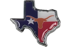 MERCEDES AMG PETRONAS Texas UT Longhorns Metal Auto Emblem (Texas Flag Logo)
