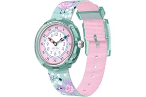 Flik Flak Unisex Kids Watch Casual Pink Bio-sourced Quartz Tweet Tweet