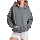 ANRABESS Women Hoodies Fleece Oversized Sweatshirt Drop Shoulder Long Sleeve Athletic Workout Pullover Y2K Clothes