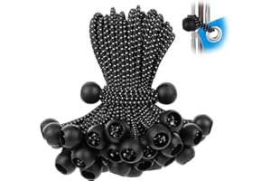 KINZOMOR Ball Bungee Cords 6 Inch 50 PCS Tarp Ball Bungee Heavy Duty Canopy Tie Downs for Tarps,Camping, Shelter,Cargo,Holding Wires,Tent Poles with UV Resistant