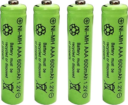 ni mh aaa 600mah 1 2v triple a pilas recargables para aire libre jardin lampara solar 4pcs