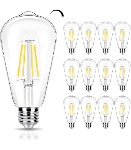 winsaLED 4000K Cool White LED Edison Bulbs 25W Equivalent, Low