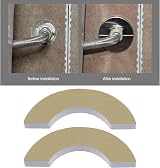 Be In Your Mind 4PC Stainless Steel Wall Split Flange Escutcheon Plate 34mm ID view 3
