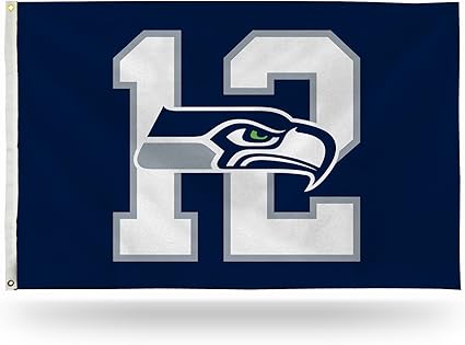 Rico Industries 3 By 5 Banner Flag 12th Man Seattle Seahawks