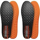 COPPER FIT PRO Grade Work Insoles – Anti-Shock, Anti-Fatigue Orthopedic Cushion with Contoured Arch – for Work Boots and Shoes – Men’s 8 – 13 – (2 Pair)