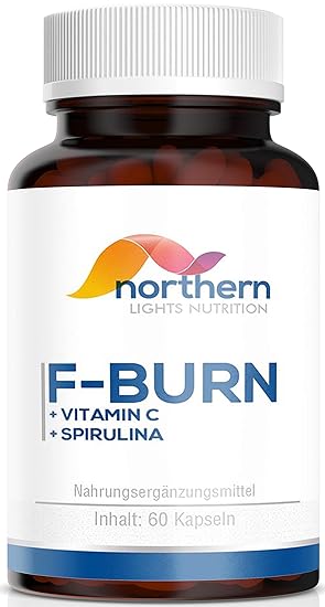 Abnehmen – Fatburner von N.L Nutrition – Hochdosiert – 60 Kapseln – Vitamin C, Ingwer, Spirulina und Löwenzahn – Hergestellt 