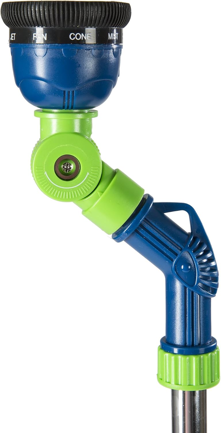 Aqua Plumb Deluxe 9-Pattern Swivel Wand Head for Lawn and Garden : Watering Wands : Garden & Outdoor