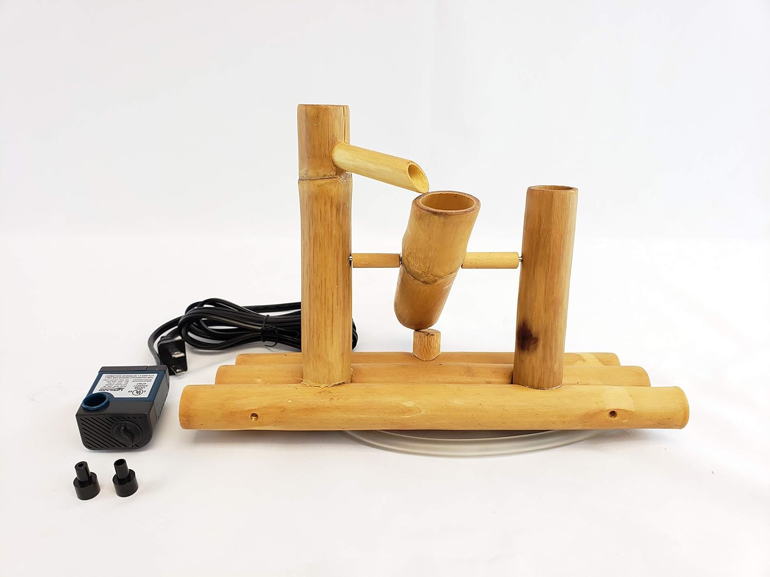 Lifegard Aquatics R440860 Bamboo Rocking Fountain-Complete with Pump/Tubing, 8", Brown : Garden & Outdoor