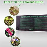 DERNORD Greenhouse Plant Heat Pad 18W Heated Germination Mat view 3