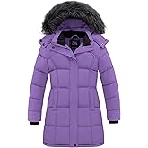 ZSHOW Girls' Winter Coat Warm Long Puffer Jacket with Detachable Hood