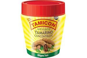 Tamicon Tamarind Concentrate | Sweet & Sour Tamarind Paste | Authentic South Indian Style Flavor | Perfect for Curries, Sauces, Dips & Soups | 7.05 Oz/200gm
