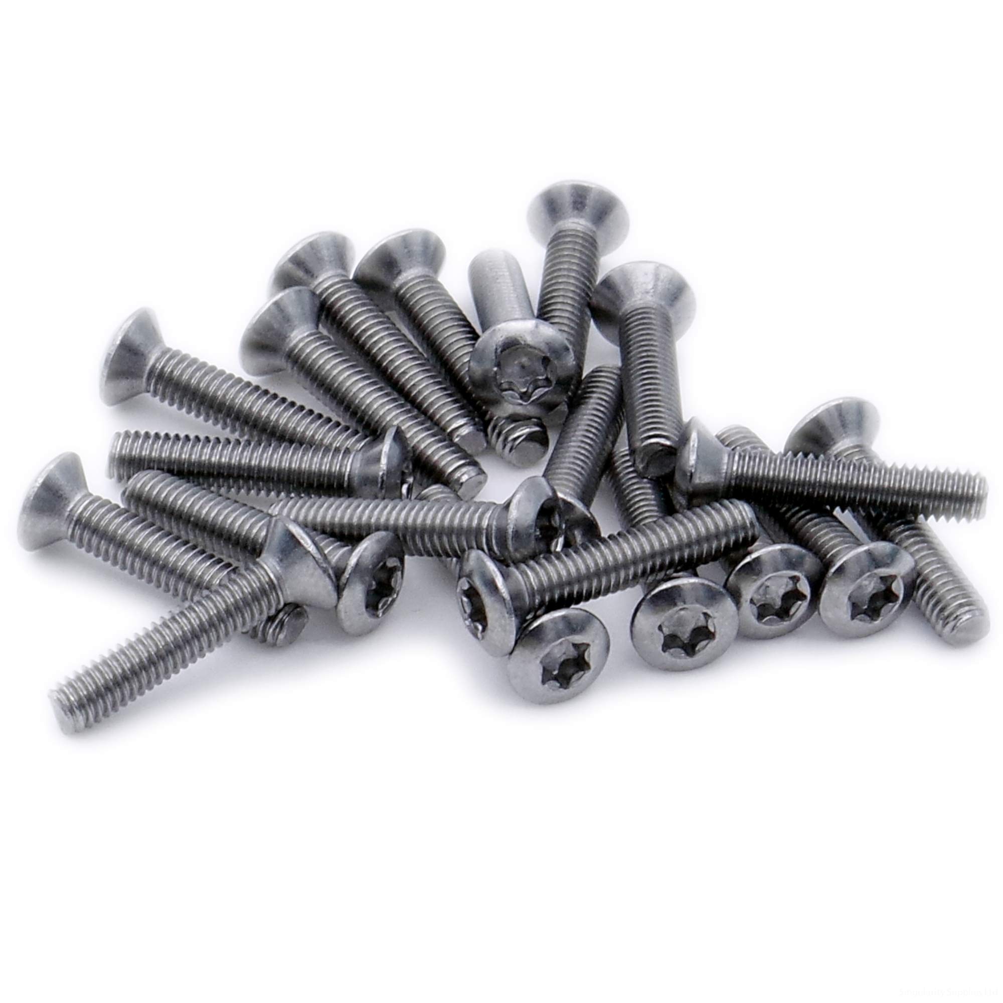 M5 (5mm x 16mm) TX Socket Raised Countersunk Machine Screw (Bolt) - Stainless Steel (A2) (Pack of 20)